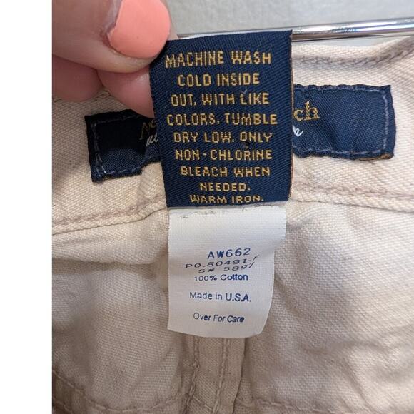 Abercrombie & Fitch Jeans Bootcut Cream Classic Costal - Size 2 - Picture 8 of 9